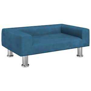 vidaXL lastediivan, sinine, 70x45x26,5 cm, samet