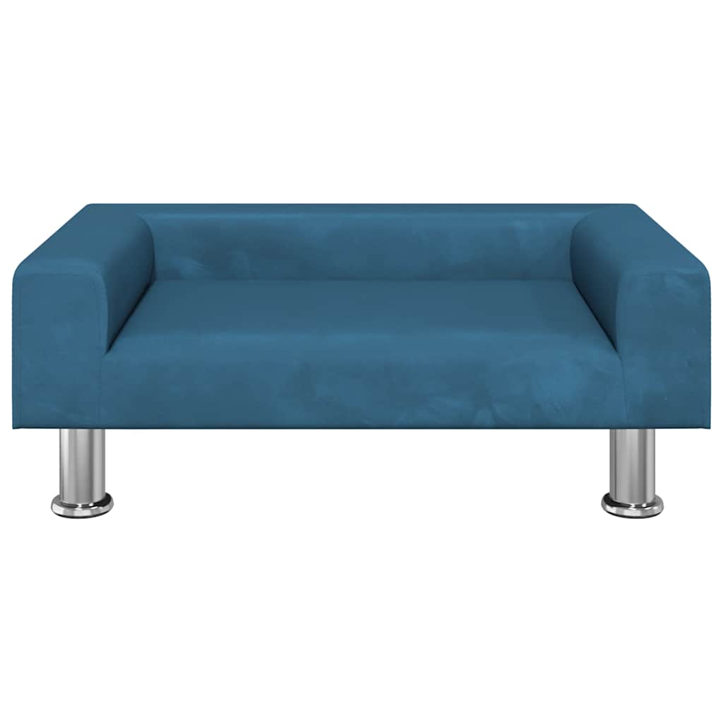 Thumbnail - vidaXL Kindersofa Blau 70x45x26,5 cm Samt