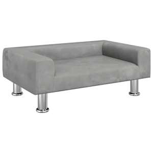 vidaXL lastediivan, helehall, 70x45x26,5 cm, samet