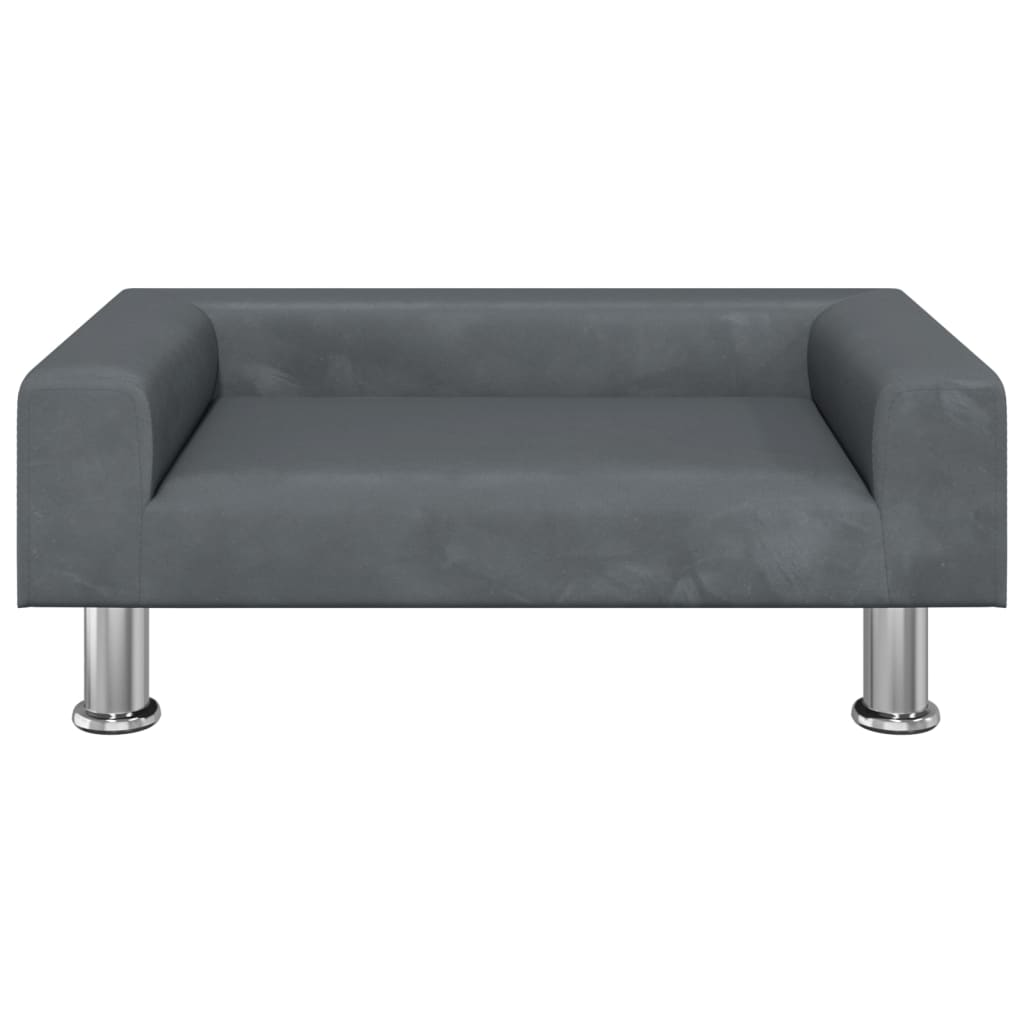 Thumbnail - vidaXL Kindersofa Dunkelgrau 70x45x26,5 cm Samt