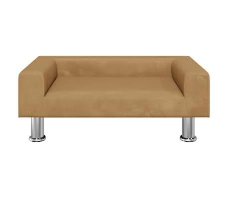 vidaXL Canapea pentru copii, maro, 70x45x26,5 cm, catifea