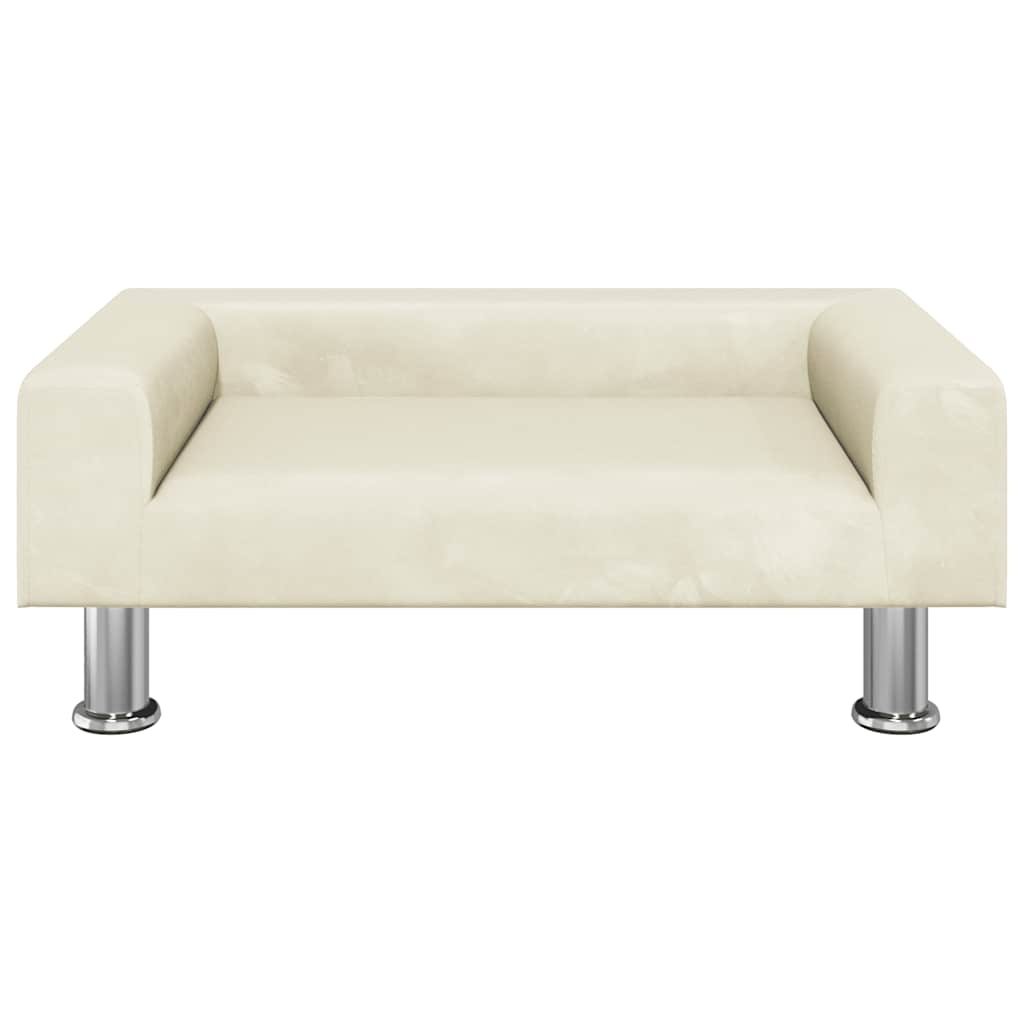 Thumbnail - vidaXL Kindersofa Creme 70x45x26,5 cm Samt