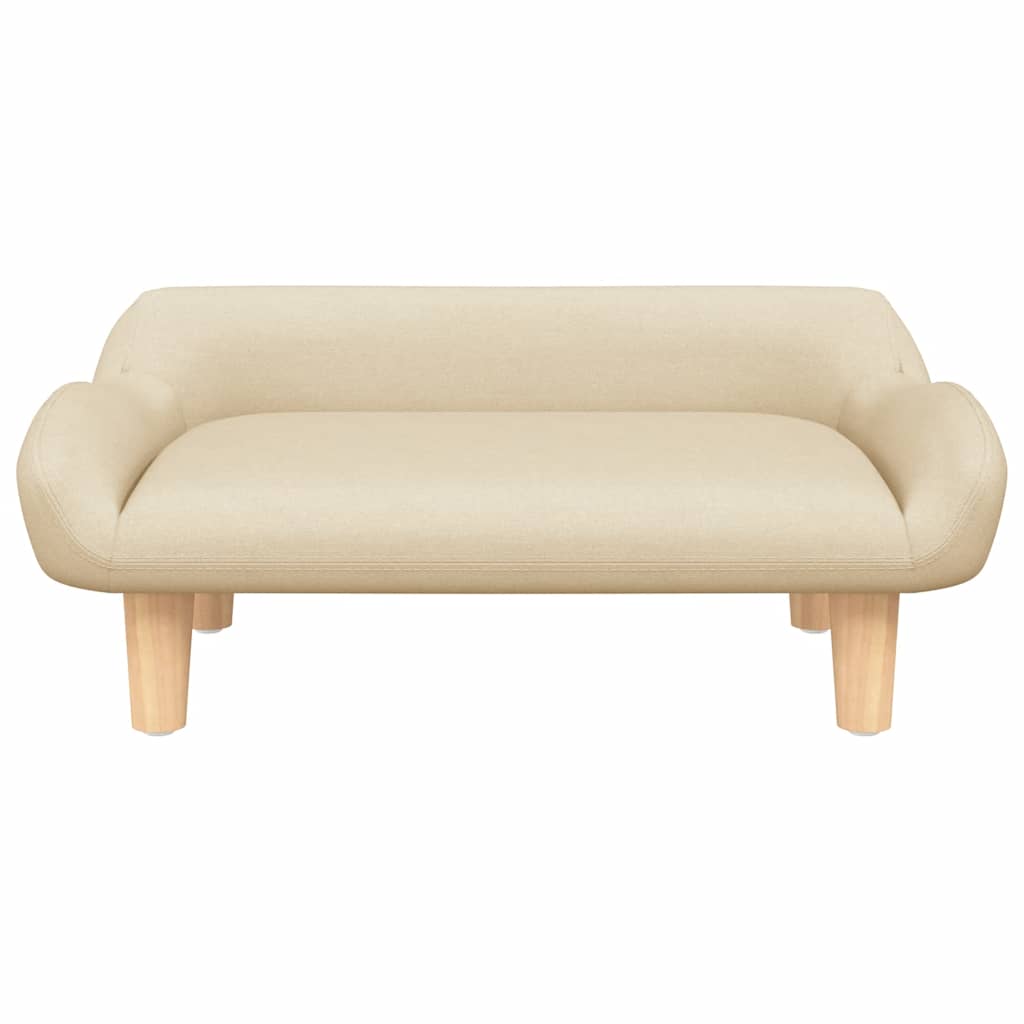 Thumbnail - vidaXL Kindersofa Creme 70x40x24 cm Stoff