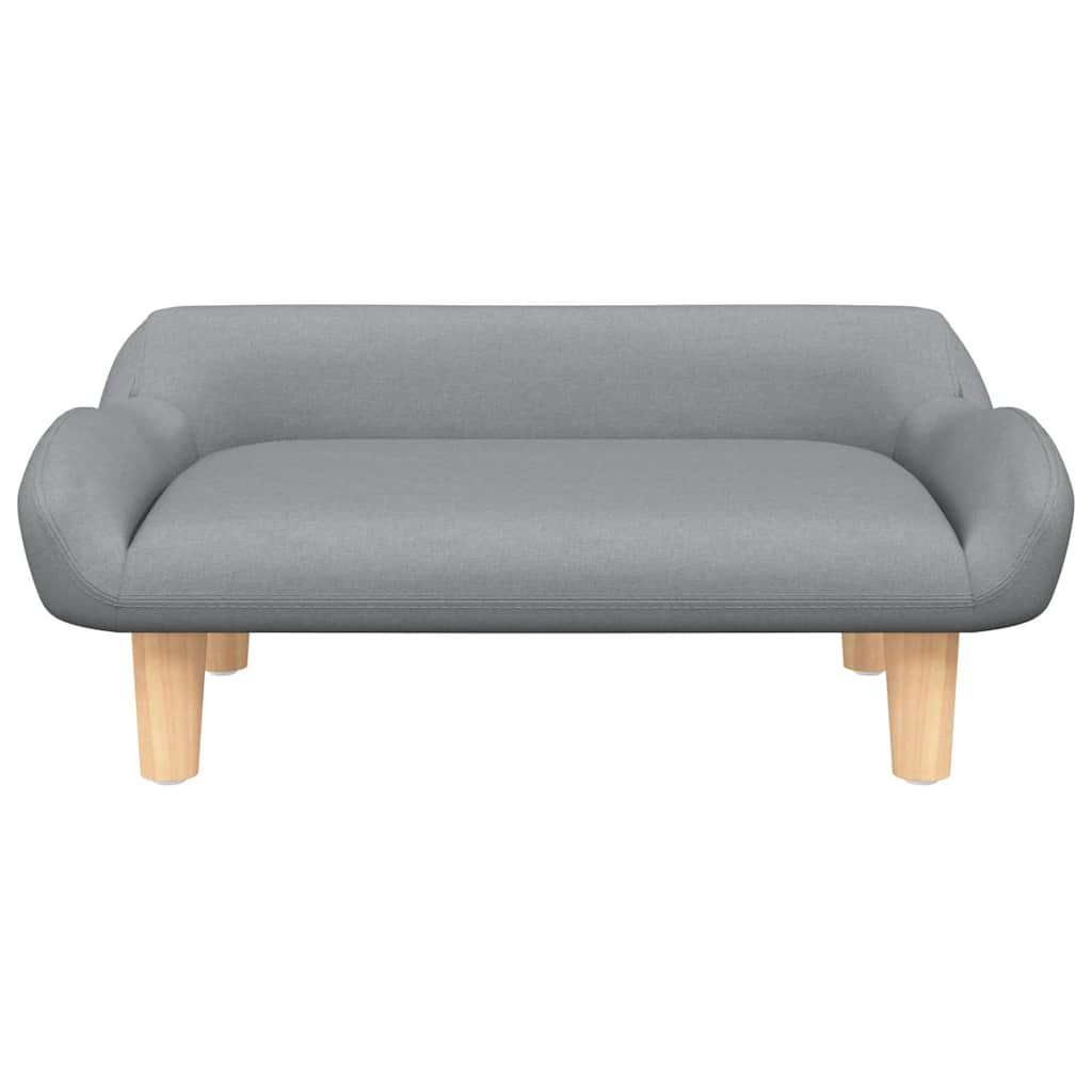 Thumbnail - vidaXL Kindersofa Hellgrau 70x40x24 cm Stoff