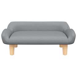 vidaXL Canap&eacute; pour enfants gris clair 70x40x24 cm tissu