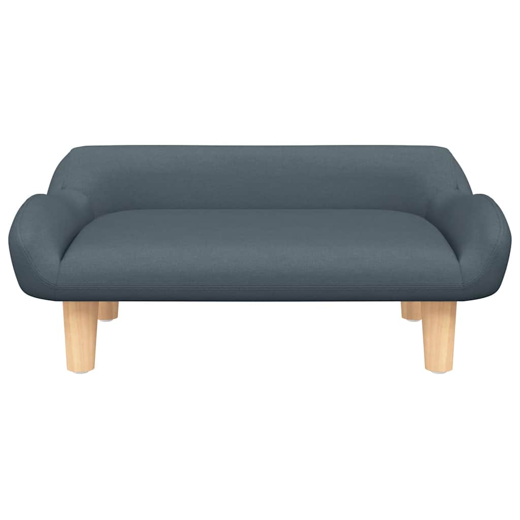 vidaXL Canapea pentru copii, gri închis, 70x40x24 cm, material textil