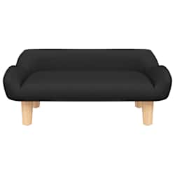 vidaXL Canap&eacute; pour enfants noir 70x40x24 cm tissu