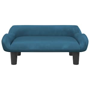 vidaXL Canapea pentru copii, albastru, 70x40x24 cm, catifea