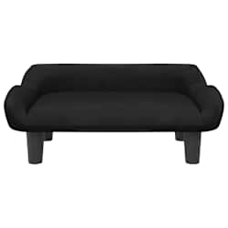 vidaXL Canap&eacute; pour enfants noir 70x40x24 cm velours