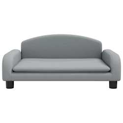 vidaXL Canap&eacute; pour enfants gris clair 70x45x30 cm tissu