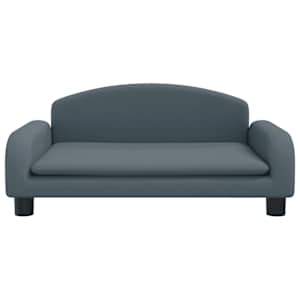 Dětská pohovka tmavě šedá 70 x 45 x 30 cm textil - obrázek 3