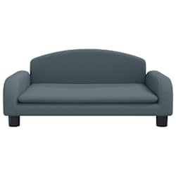 vidaXL Canap&eacute; pour enfants gris fonc&eacute; 70x45x30 cm tissu