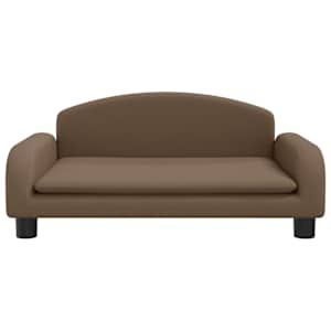 Dětská pohovka hnědá 70 x 45 x 30 cm textil - obrázek 3