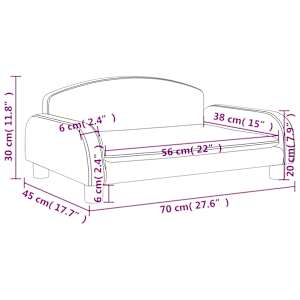 Dětská pohovka černá 70 x 45 x 30 cm textil - obrázek 7