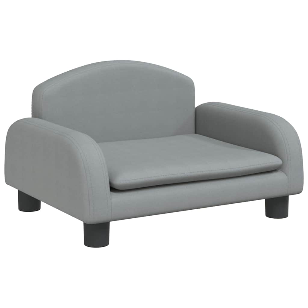 Alternativ bild 1 för VidaXl Barnsoffa Ljusgrå 50X40X30 Cm Tyg