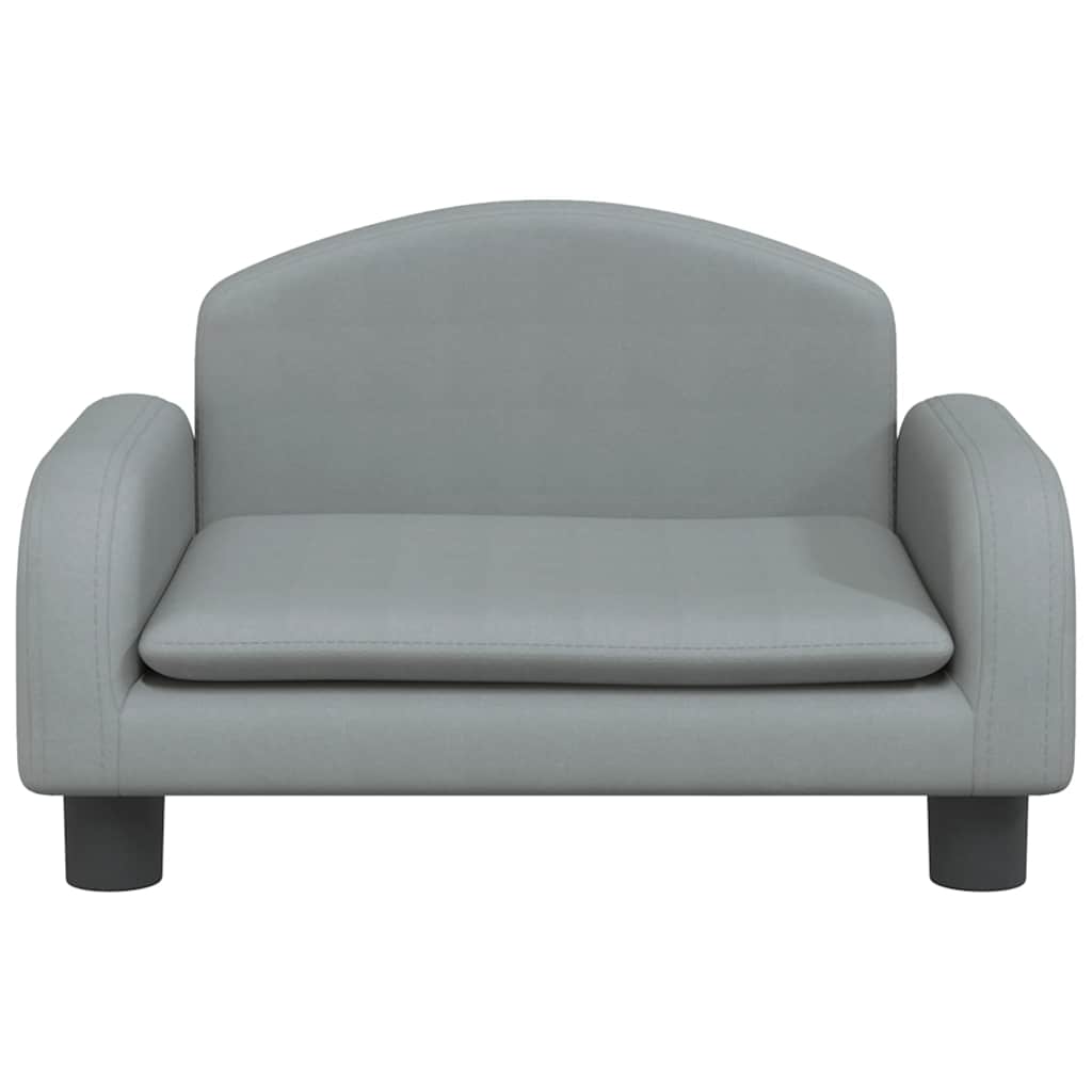 Alternativ bild 3 för VidaXl Barnsoffa Ljusgrå 50X40X30 Cm Tyg