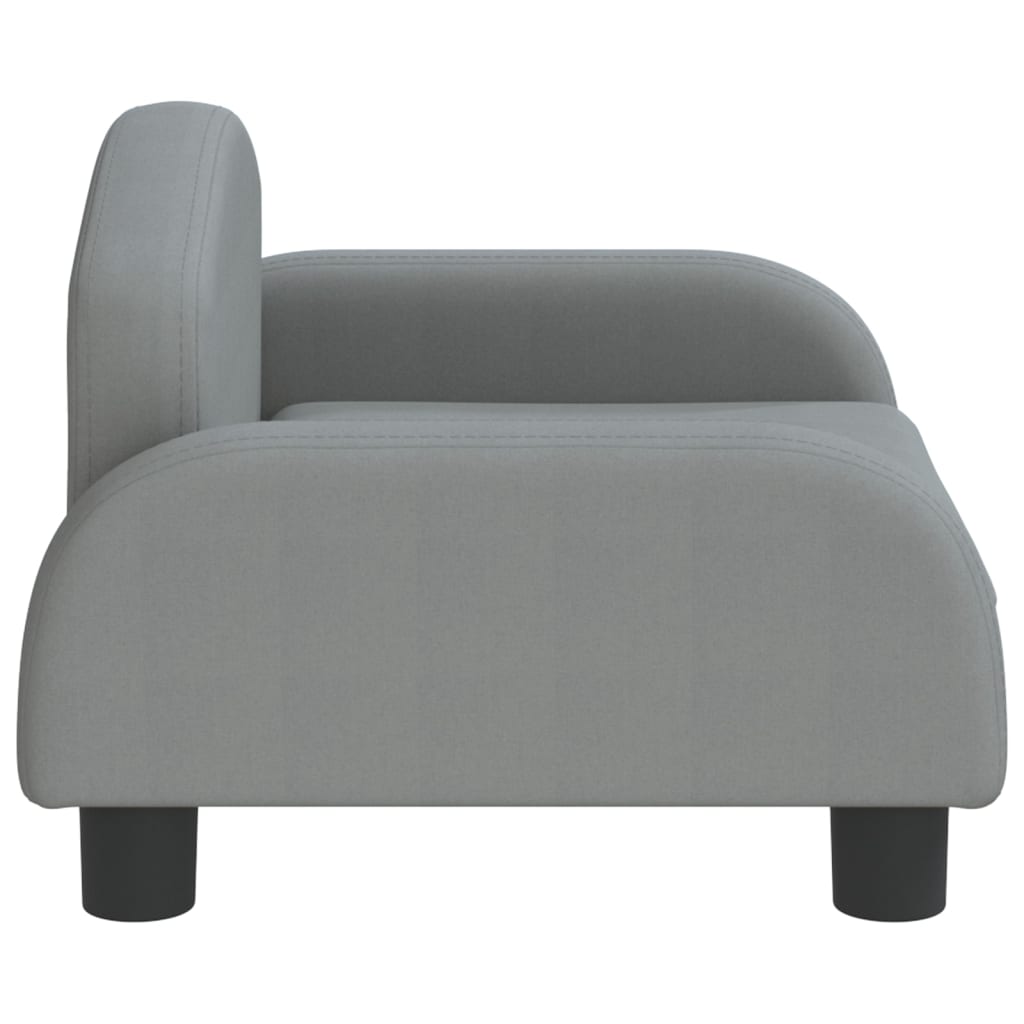 Alternativ bild 2 för VidaXl Barnsoffa Ljusgrå 50X40X30 Cm Tyg