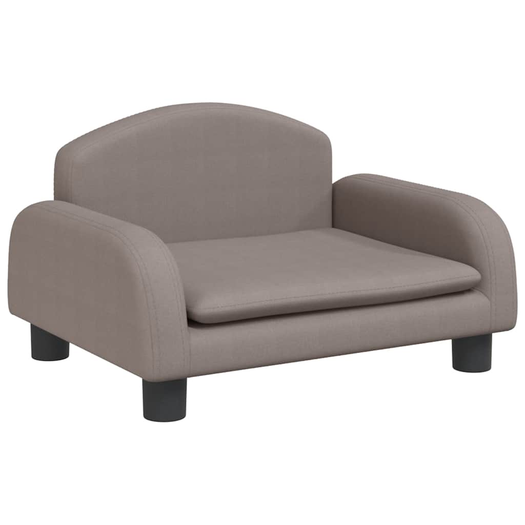 vidaXL Dětská pohovka taupe 50 x 40 x 30 cm textil