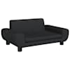 vidaXL lastediivan, must, 70 x 45 x 33 cm, samet
