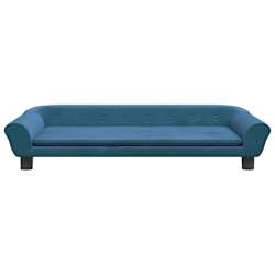vidaXL Canap&eacute; pour enfants bleu 100x50x26 cm velours
