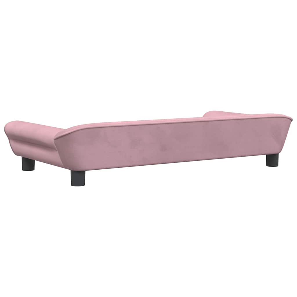 Alternativ bild 4 för VidaXl Barnsoffa Rosa 100X50X26 Cm Sammet
