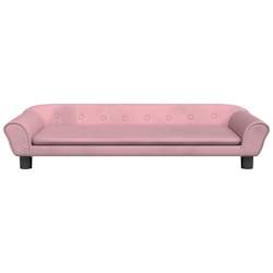 vidaXL Canap&eacute; pour enfants rose 100x50x26 cm velours