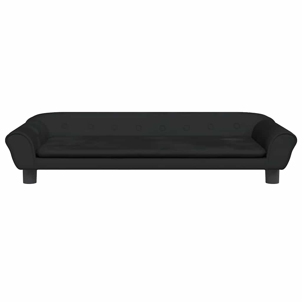 Thumbnail - vidaXL Kindersofa Schwarz 100x50x26 cm Samt
