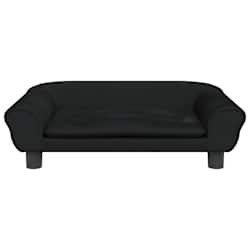 vidaXL Canap&eacute; pour enfants noir 70x45x26 cm velours