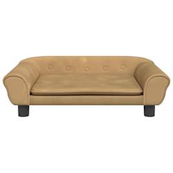 vidaXL Canap&eacute; pour enfants marron 70x45x26 cm velours