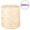 vidaXL n&ouml;&ouml;r, 100% sisal 2 mm, 600 m