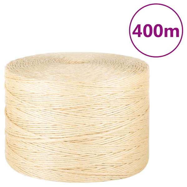 vidaXL k&ouml;is 100% sisal 3 mm 400 m