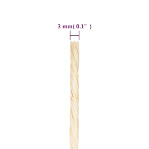 Provaz 100% sisal 3 mm 2 000 m - obrázek 4