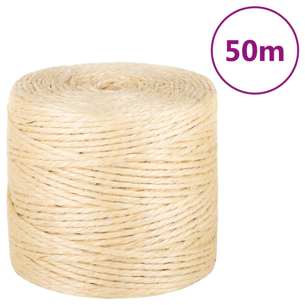 Seil 100% Sisal 4 mm 50 m