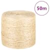 vidaXL k&ouml;is 100% sisal 4 mm 50 m