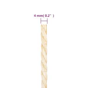 Provaz 100% sisal 4 mm 250 m - obrázek 4