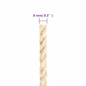 Provaz 100% sisal 8 mm 50 m - obrázek 4