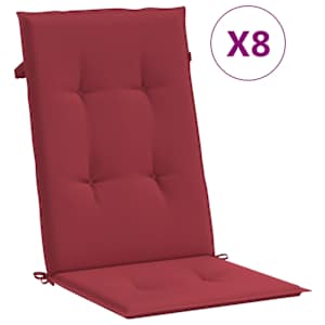 Polohovací zahradní židle s poduškami 8 ks masivní teak - obrázek 10