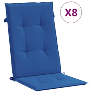 Polohovací zahradní židle s poduškami 8 ks masivní teak - obrázek 10