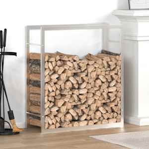 Stojalo za drva 80x28x86 cm nerjaveče jeklo