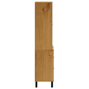 Příborník s prosklenými dvířky FLAM 80x40x180 cm borové dřevo - obrázek 6