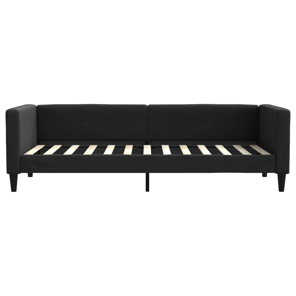 vidaXL Slaapbank met matras 80x200 cm stof zwart, foto 4