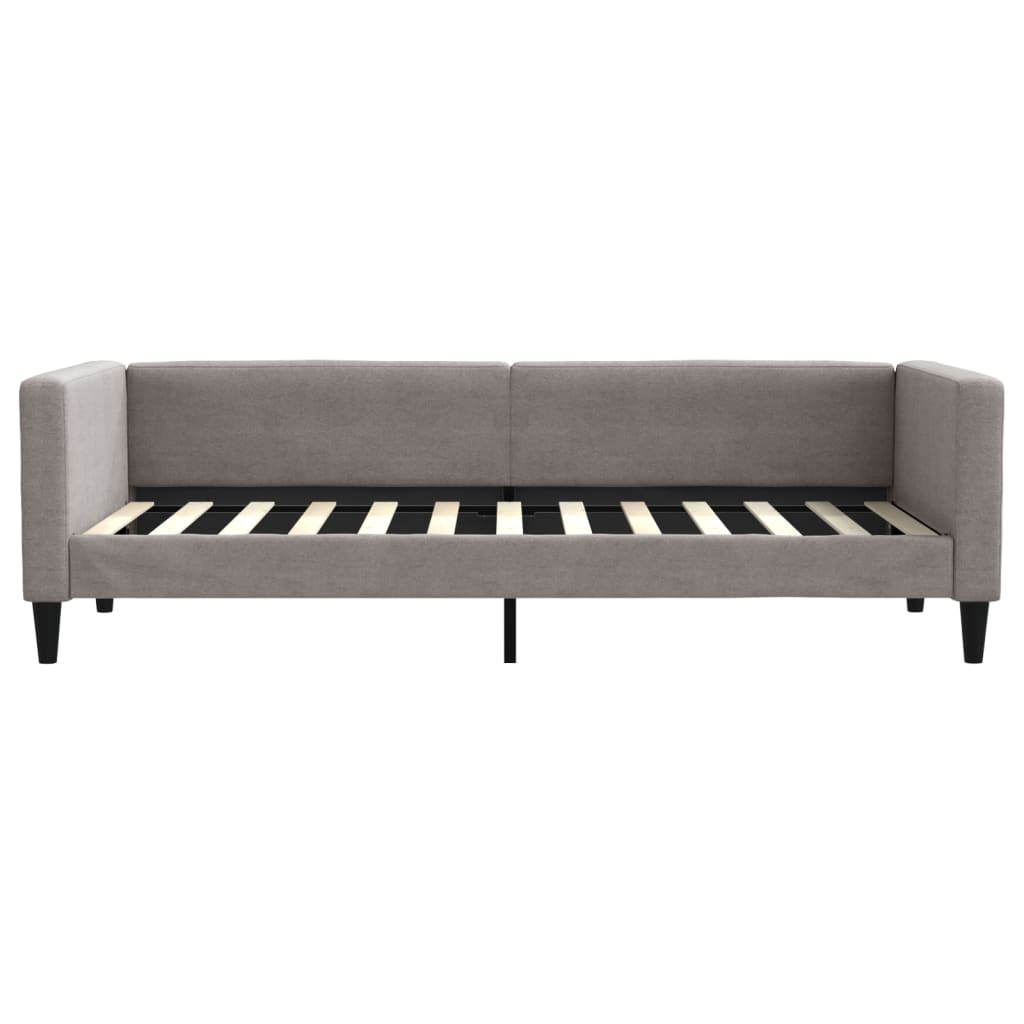 vidaXL Slaapbank met matras 80x200 cm stof taupe, foto 4