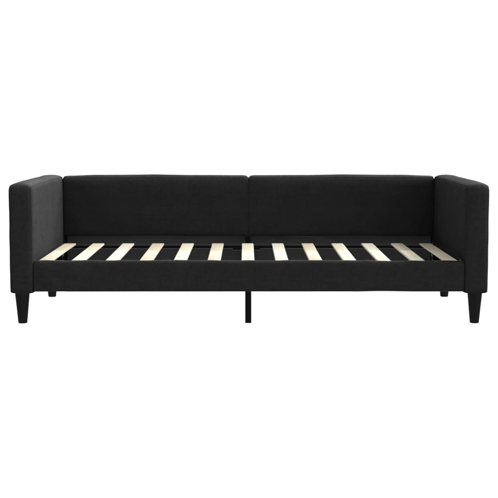 vidaXL Slaapbank met matras 90x200 cm stof zwart, foto 4