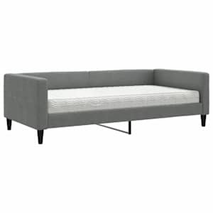 Válenda s matrací tmavě šedá 100 x 200 cm textil - obrázek 2