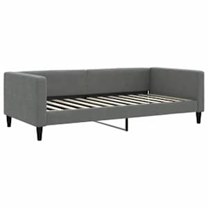 Válenda s matrací tmavě šedá 100 x 200 cm textil - obrázek 3