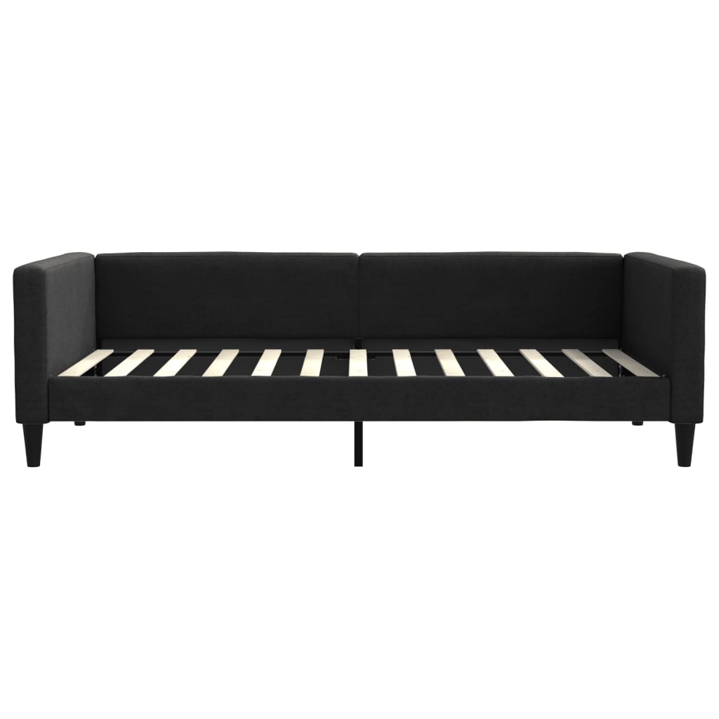 vidaXL Slaapbank met matras 100x200 cm stof zwart, foto 4