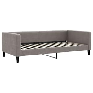 Válenda s matrací taupe 100 x 200 cm textil - obrázek 3
