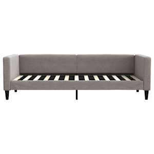 Válenda s přistýlkou taupe 80 x 200 cm textil - obrázek 7