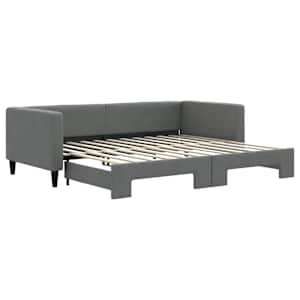 vidaXL diivanvoodi v&auml;ljat&otilde;mmatava osaga ilma madratsita, 90x200 cm