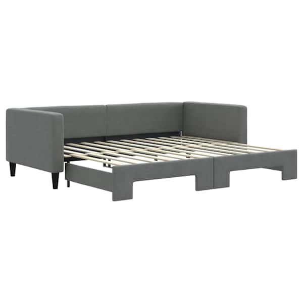 vidaXL diivanvoodi v&auml;ljat&otilde;mmatava osaga ilma madratsita, 90x200 cm